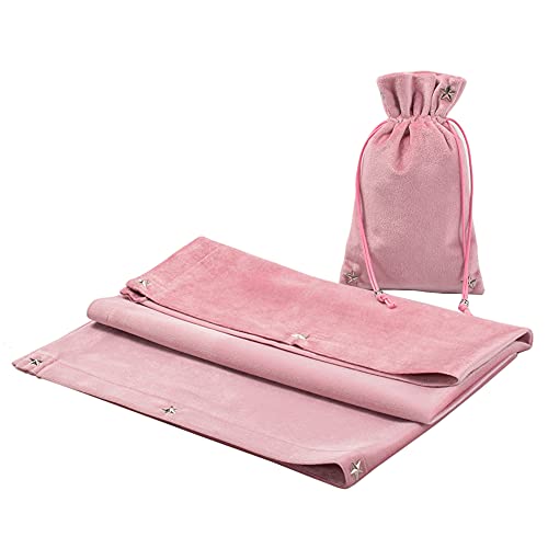 Blessed Altar Tarot Cloth & Bag Set (Pink)