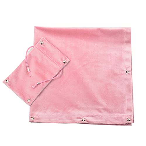 Blessed Altar Tarot Cloth & Bag Set (Pink)