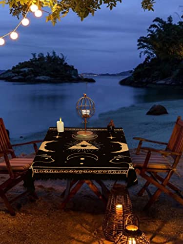 Indian Altar Cloth with Celestial Tarot Design