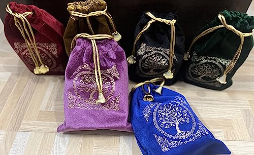 Soft Velvet Pouch for Tarot, Altar, Rune, Gift