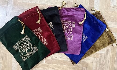 Soft Velvet Pouch for Tarot, Altar, Rune, Gift