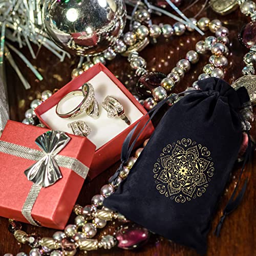 Wesnoy Tarot Card Fabric Bag Jewelry Pouch Hamsa