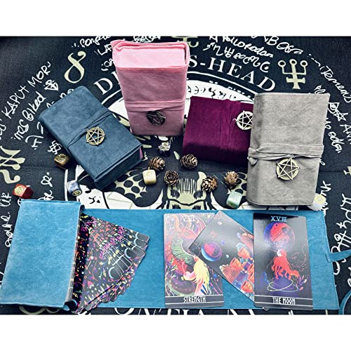 5PCS Velvet Tarot Card Bags - Deck Storage