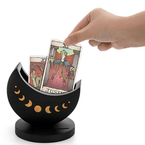 Moon Shape Tarot Deck Holder & Stand Box
