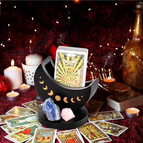 Moon Shape Tarot Deck Holder & Stand Box