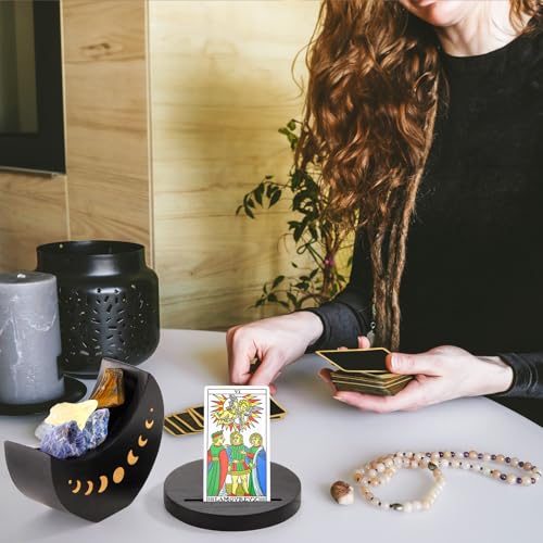 Moon Shape Tarot Deck Holder & Stand Box
