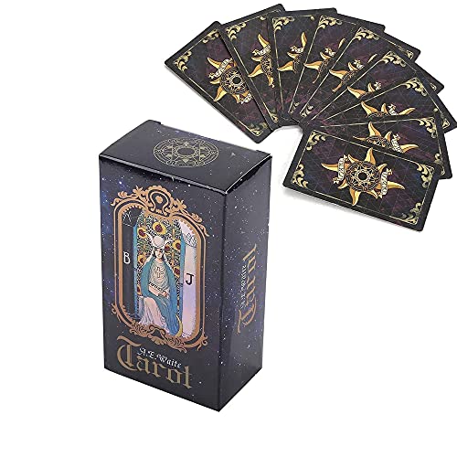 KUCHERI Holographic Tarot Card Deck with Guide Book