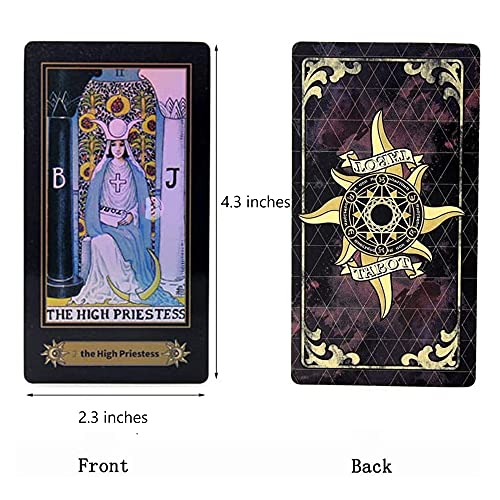 KUCHERI Holographic Tarot Card Deck with Guide Book