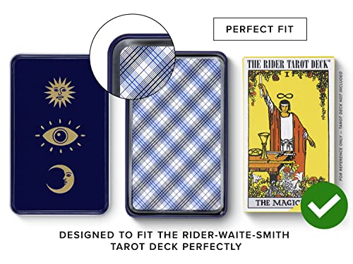 Metal storage box for Tarot cards deck, small size