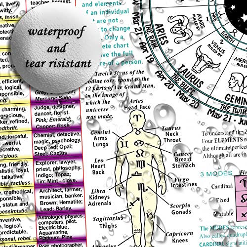 Double-Sided Sacred Wisdom Astrology & Zodiac Cards 8x11