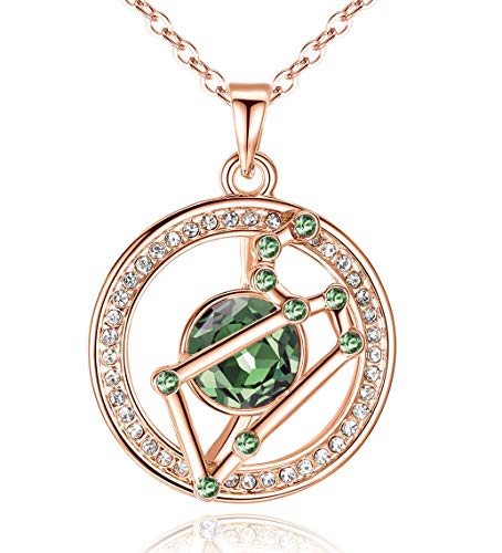 Leafael Leo Constellation Pendant Necklace July/August Birthstone