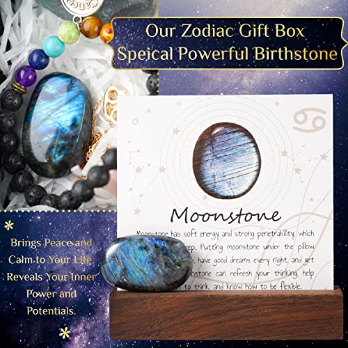 Cancer Zodiac Birthstone Gifts for Women with Healing Stone