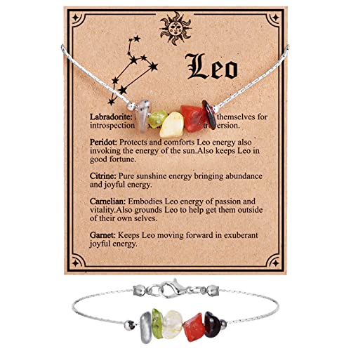 Zodiac Sign Choker and Bracelet Set for Women
