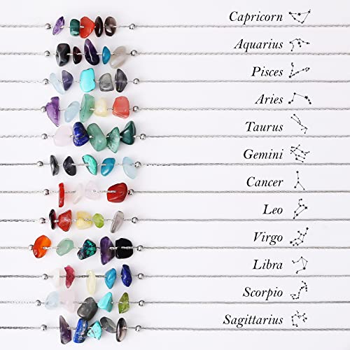 Zodiac Sign Choker and Bracelet Set for Women