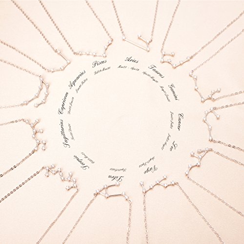 Virgo Constellation Zodiac Necklace for Astrology Lovers