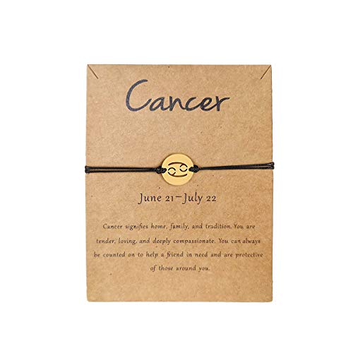 Zodiac Bracelet Constellation Sign for Women: Cancer Zodiac