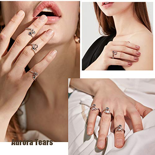 Leo Zodiac Ring: Mystic Rainbow Topaz 925 Silver