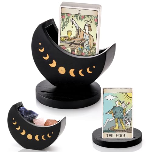 Moon Shape Tarot Deck Holder & Stand Box