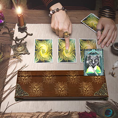 Wooden Tarot Card Holder & Display Stand
