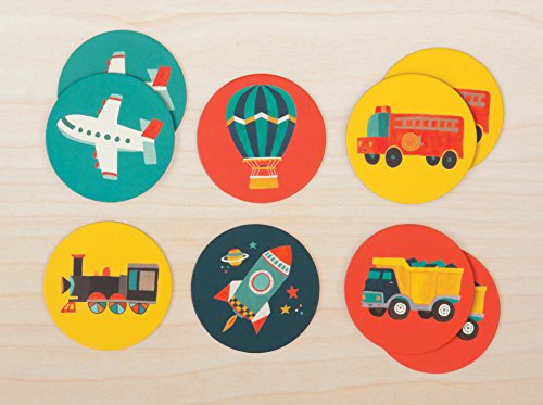 Mudpuppy Transportation Mini Memory Game (24 Piece)