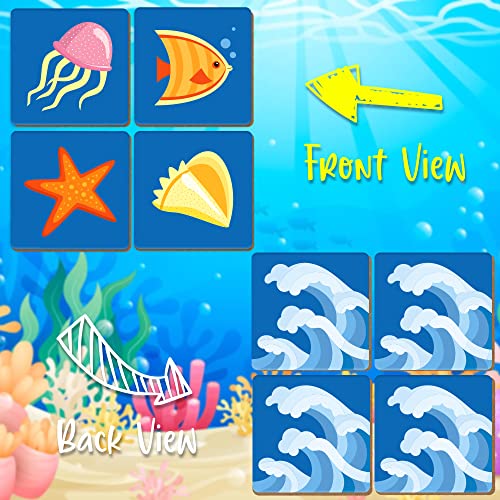 Ocean Adventure Memory Game - 16 Pairs