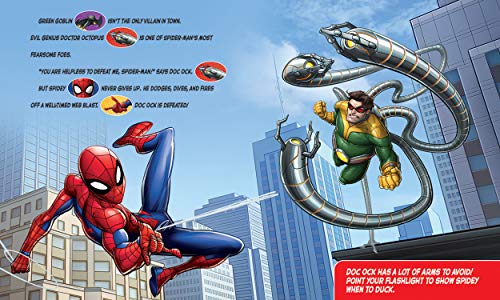 Marvel Spider-Man Pop-Up Book & Sound Flashlight Set