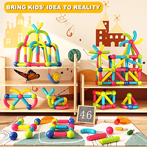 Magnetic Blocks Building Set for Toddler Learning