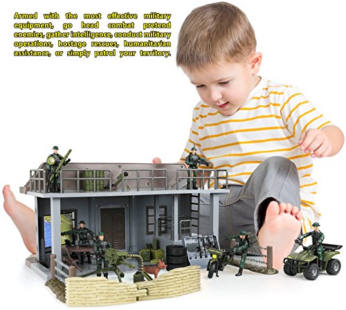 Army Playset with 51 Accessories & 6 Figures