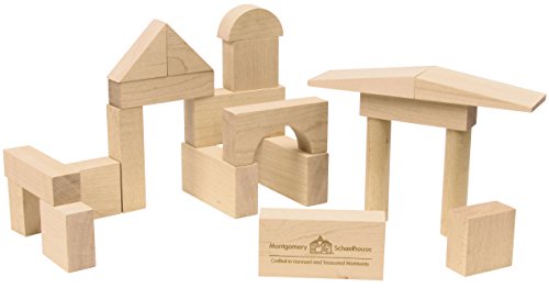 USA-made Wooden Block Set, 21pcs
