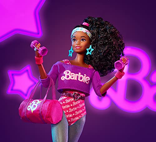 Barbie 80s Workin' Out Doll with Accessories