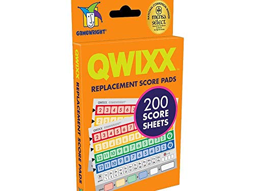 Qwixx Replacement Score Cards for Kids' Action Game