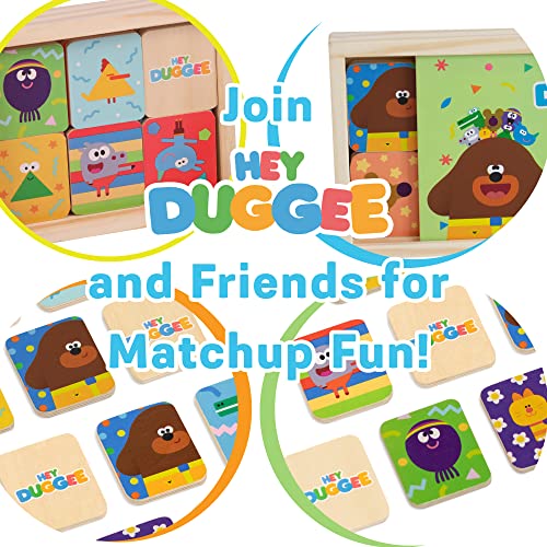Hey Duggee 1079 Wooden Memory Match Game, Age 2 Years+