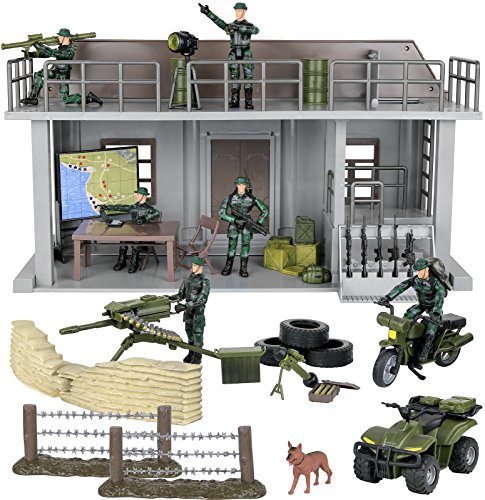 Army Playset with 51 Accessories & 6 Figures