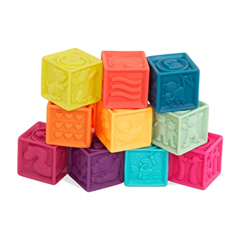 B. Toys Baby Blocks – 10 Developmental Stacking Toys