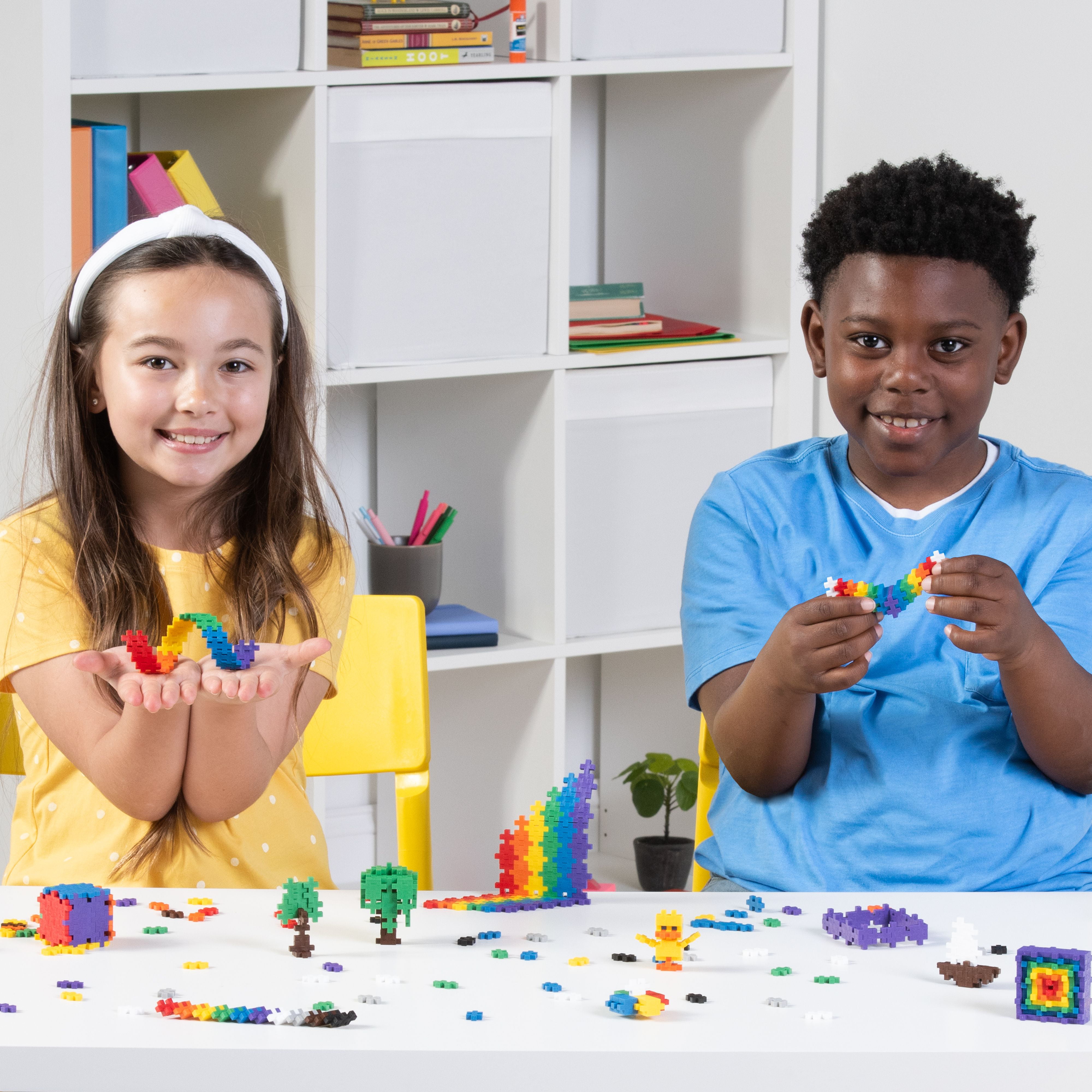 PLUS PLUS - 240 Piece Basic Mix - Construction Building Stem/Steam Toy, Mini Puzzle Blocks for Kids
