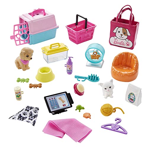 Barbie Pet Boutique Playset with Accessories & Color-Change Grooming