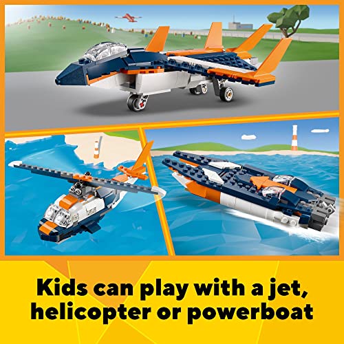 LEGO 3in1 Supersonic Toy Set, Buildable Vehicle - 7+ Years