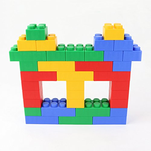 UNiPLAY Plump Soft Building Blocks — Jumbo Multicolor Stacking Blocks for Cognitive Development and Educational Games for Ages 3 Months and Up (24-Piece Set)
