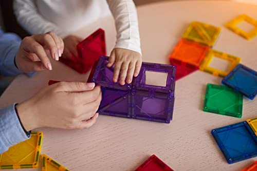 60 PCS 3D Magnetic Blocks Magnetic Tiles - Magnet Building Tiles | Magnetic Tiles Toy Building Sets | Magnetic Building Blocks | Kids Magnet Toys for Kids | Magnetic Tiles for Kids | Magna t Blocks