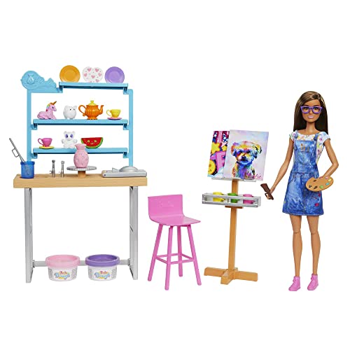 Barbie Art Studio with 25+ Accessories