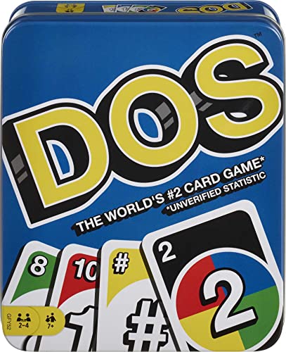 Mattel Games Dos Card Game in Portable Tin