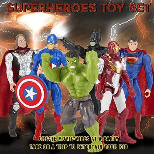 Superhero Toy Set of 6 Action Figures