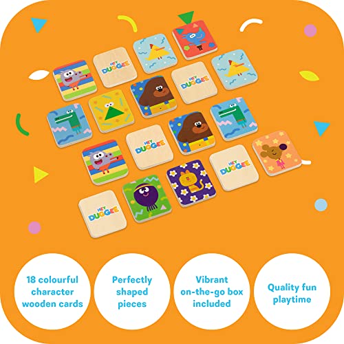 Hey Duggee 1079 Wooden Memory Match Game, Age 2 Years+