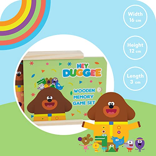 Hey Duggee 1079 Wooden Memory Match Game, Age 2 Years+