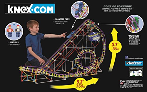 K'NEX Thunderbolt Strike Roller Coaster Set