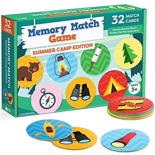 Summer Camp Memory Matching Game for Kids