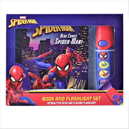 Marvel Spider-Man Pop-Up Book & Sound Flashlight Set