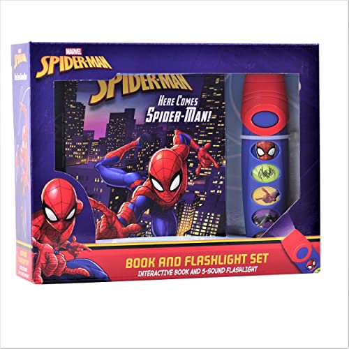 Marvel Spider-Man Pop-Up Book & Sound Flashlight Set