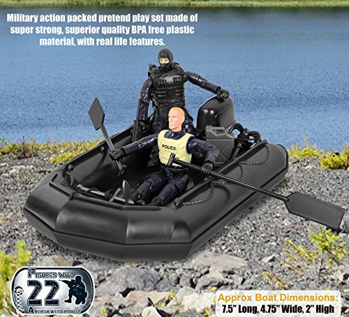 Army SWAT Patrol Playset with 32-Pieces & Vehicles