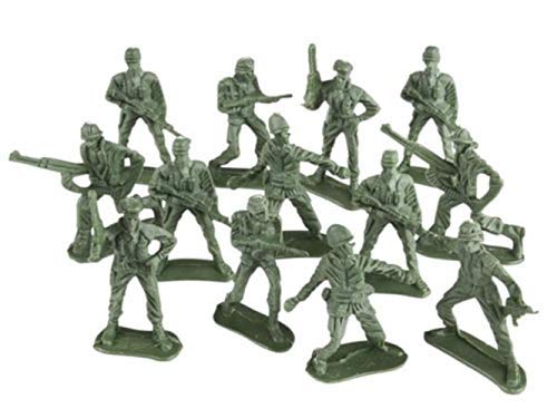 OIG Brands Easter Basket Stuffers - Army Men Toy Soldiers for Kids I Egg Fillers Toys in Various Poses I Modern Plastic Action Figures for Boys & Girls I Little Green Army Guys I Army Playset 144 PCS
